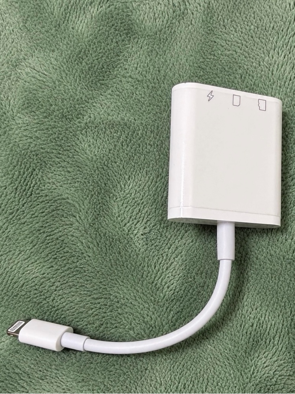 NEW Lighting SD Micro SD Card Reader Adaptor for iPhone iPad USB-C Charging Whit